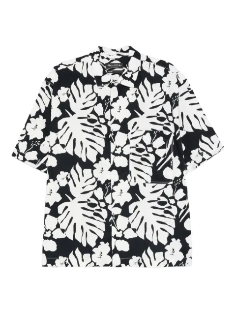 Marc O'Polo camisa con estampado de hojas florales