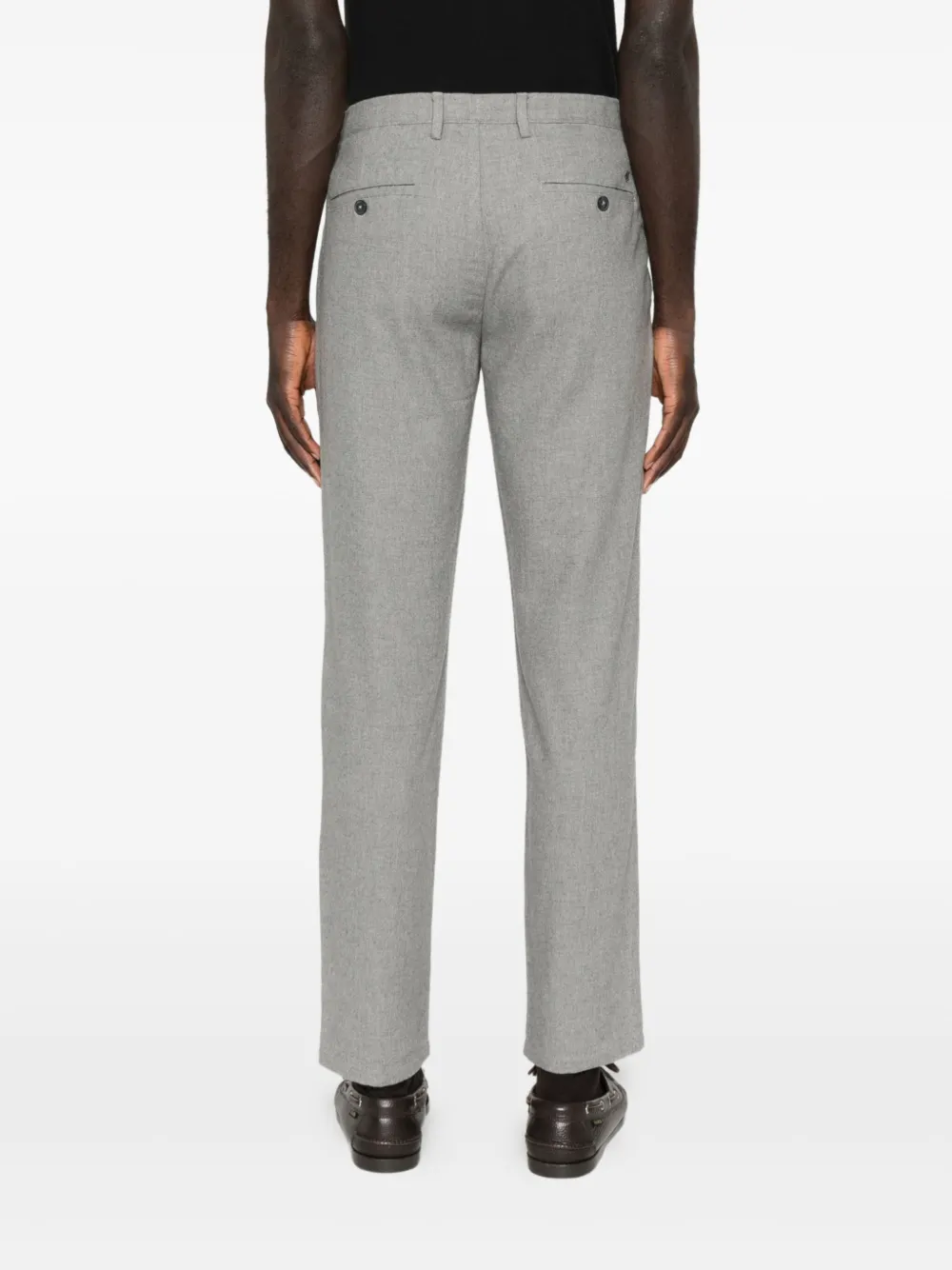 Marc O'polo Pleated-detail Tapered Trousers In Gray