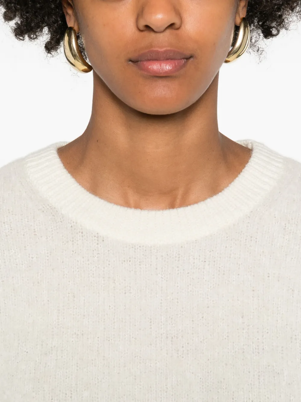 Marc O'Polo Trui met ronde hals Beige