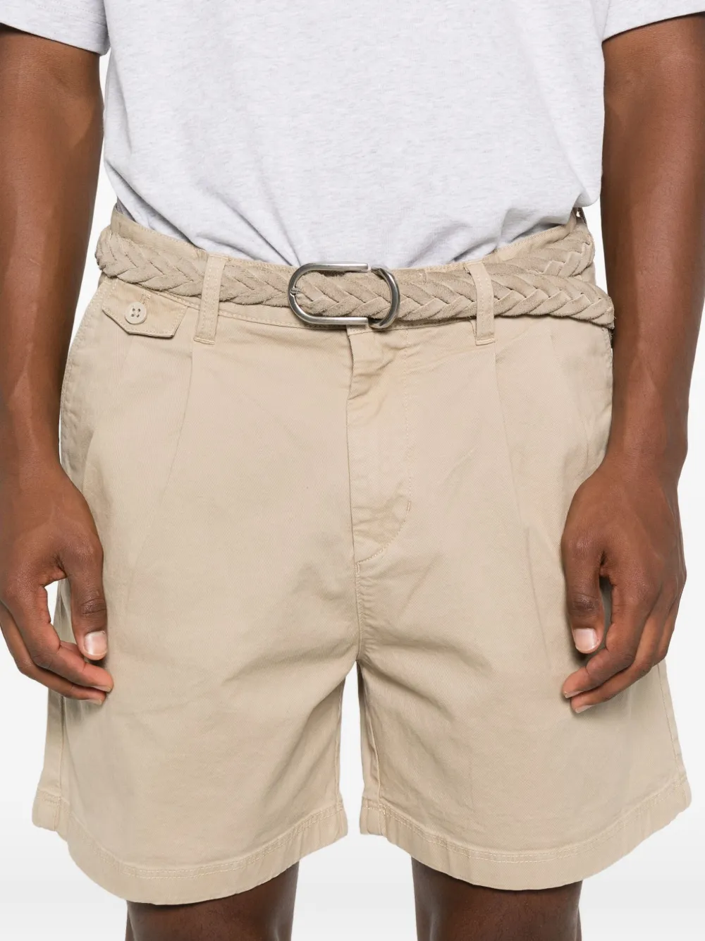 Marc O'Polo Shorts met geplooide details Beige