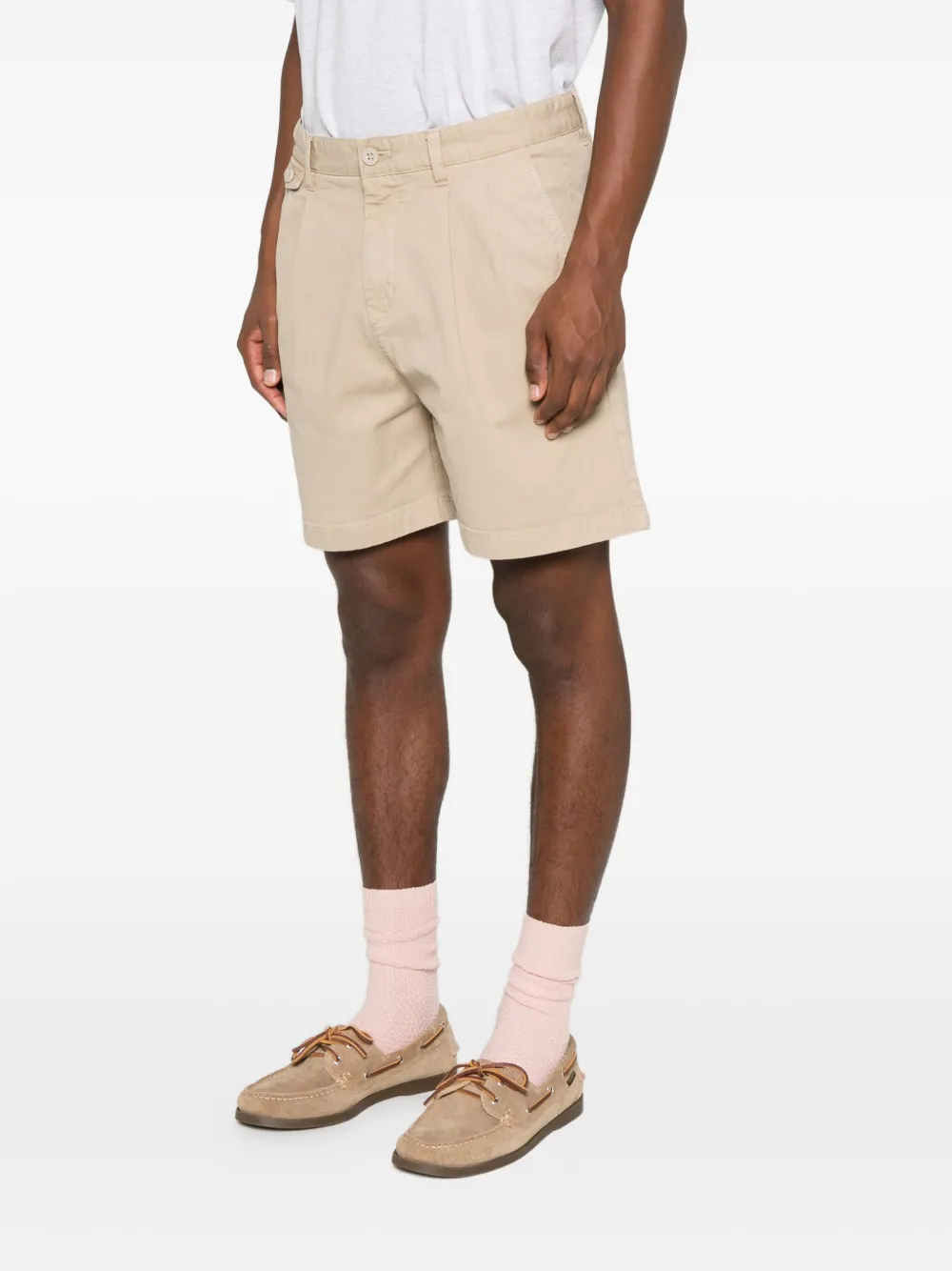 Marc O'Polo Shorts met geplooide details Beige