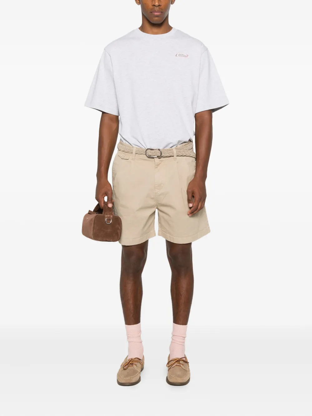 Marc O'Polo pleated-details shorts - Beige