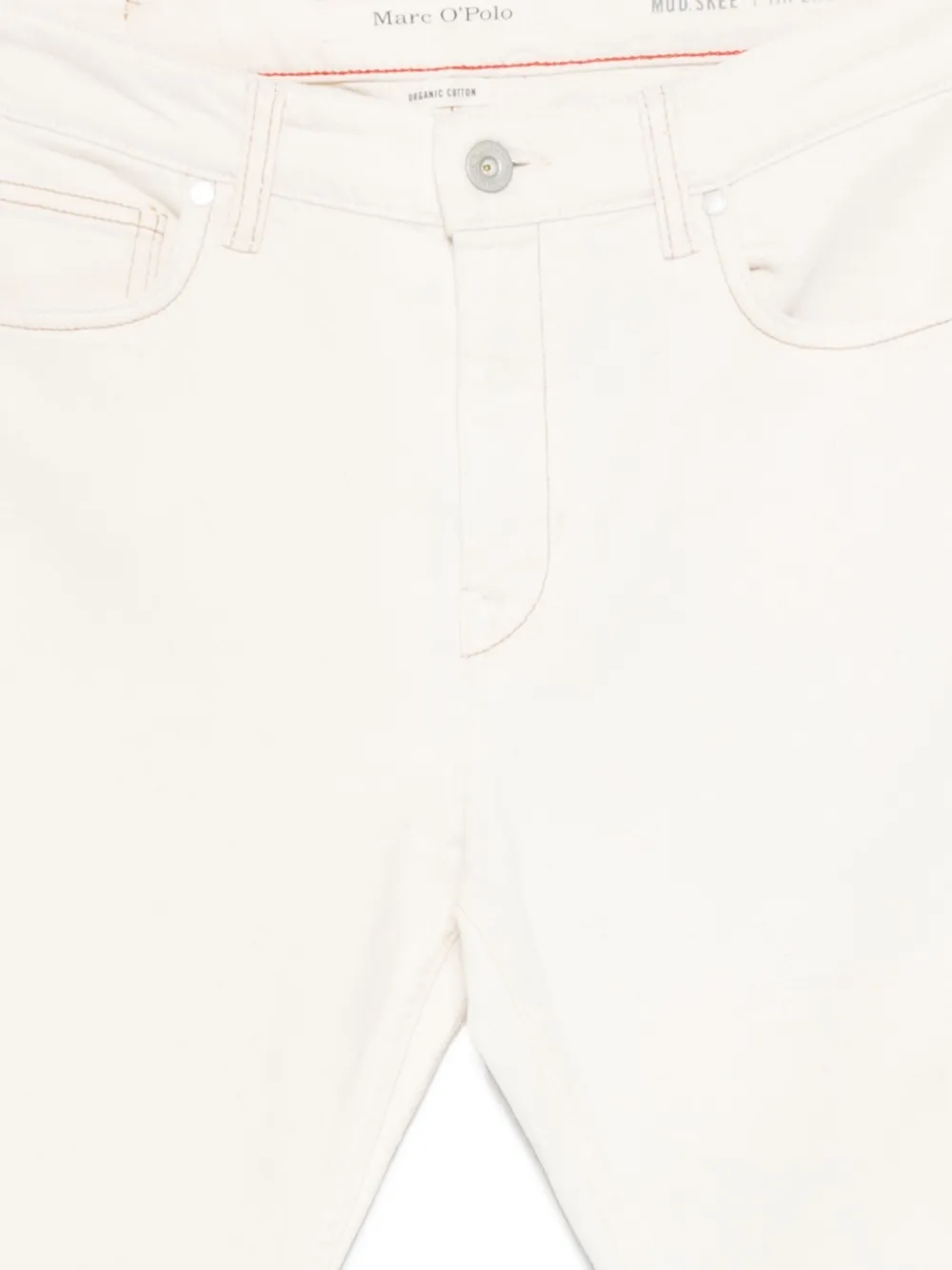 Marc O'Polo Jeans met toelopende pijpen Wit