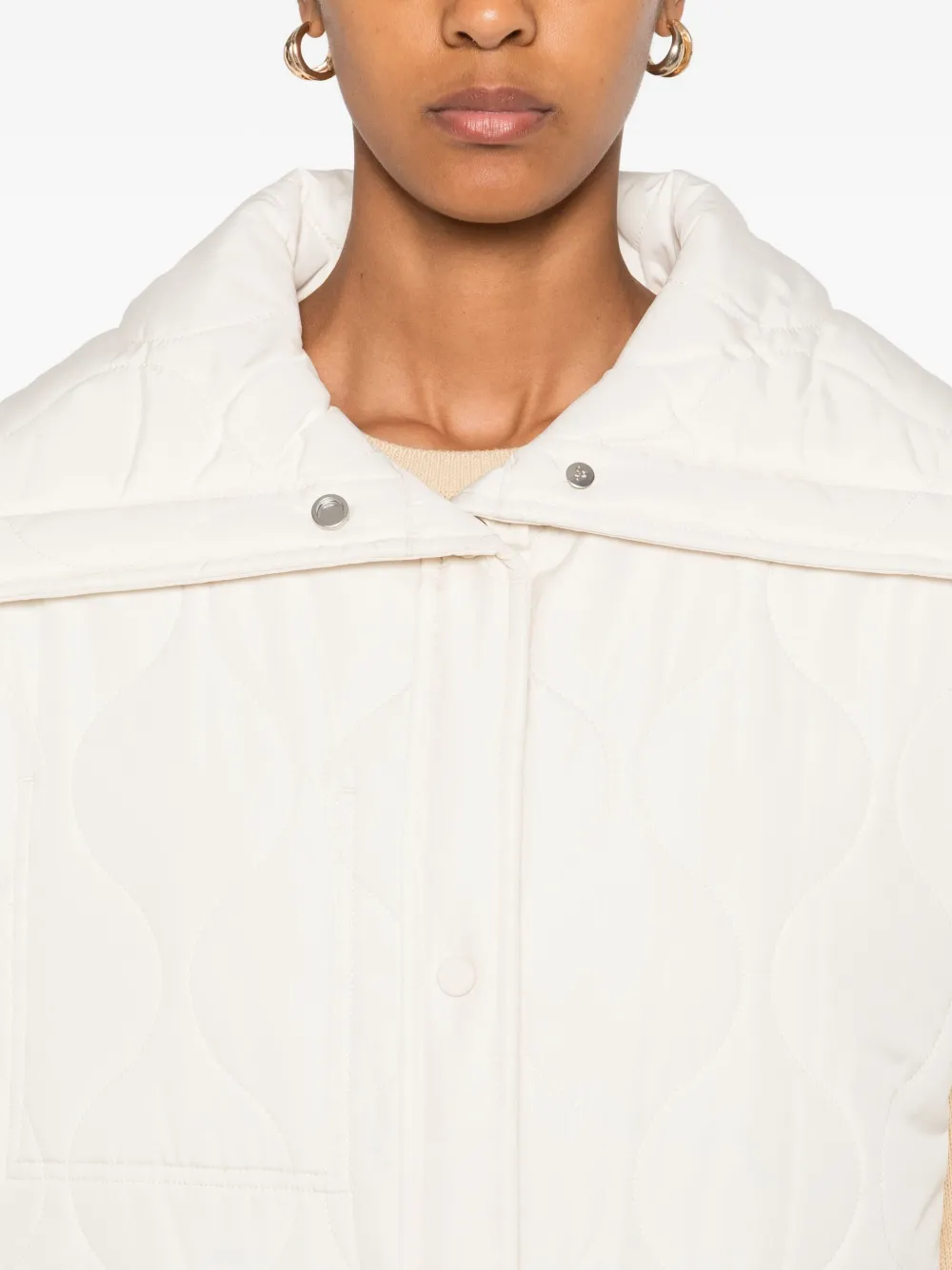 Marc O'Polo quilted-pattern coat Beige