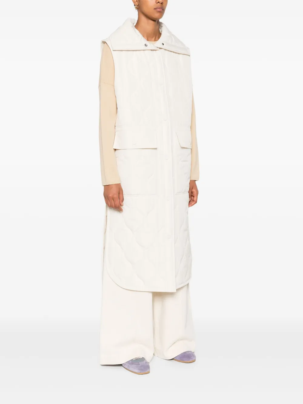  Marc O'polo Quilted-pattern Coat - Neutrals 