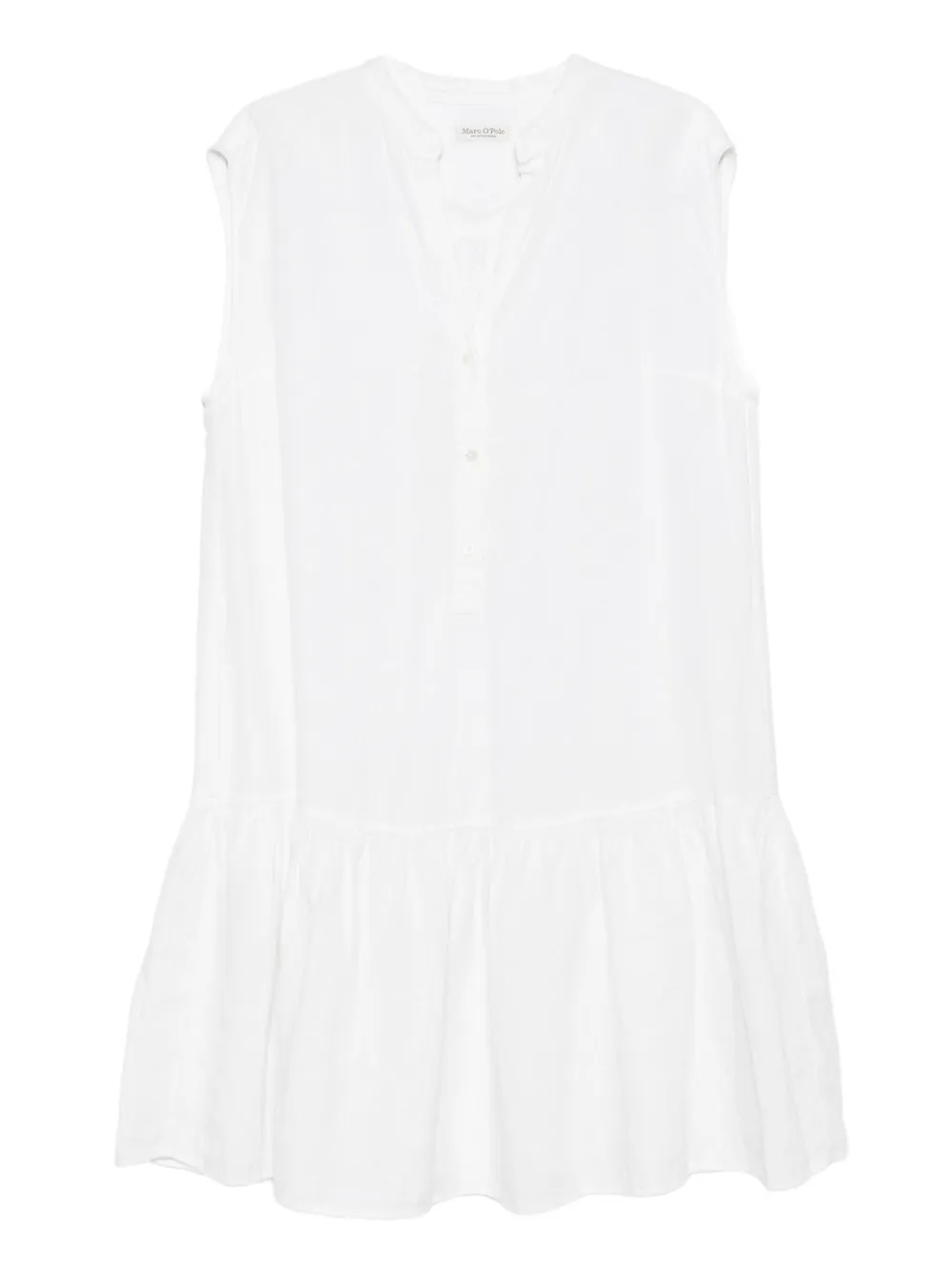 Marc O'Polo V-neck sleeveless mini dress | White | Image 1