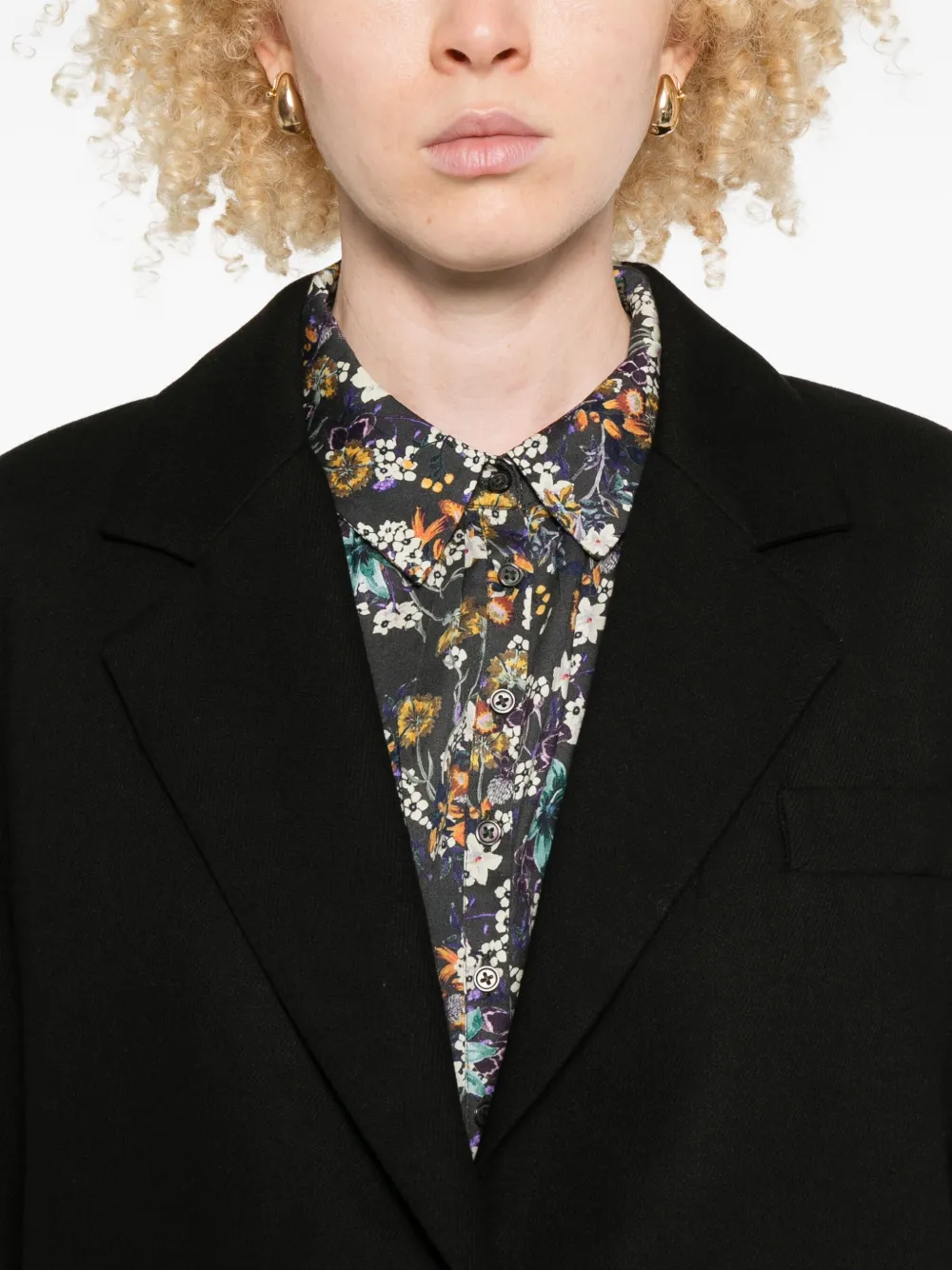 Marc O'Polo Blazer met enkele rij knopen Zwart