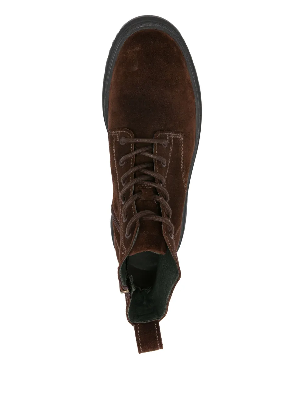 Marc O'Polo lace-up suede biker boots Brown