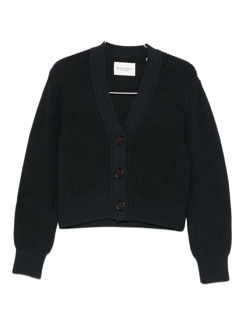 Marc O'polo V-neck Cardigan In Black