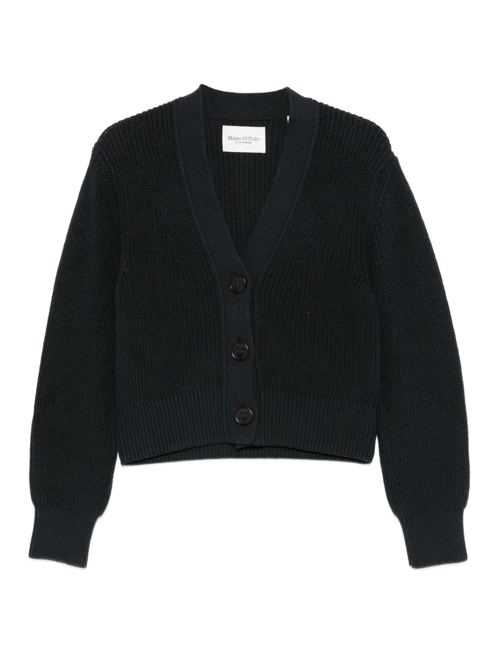 Marc O'Polo Vネック カーディガン - グレー Marc O'Polo Vネック カーディガン - グレー