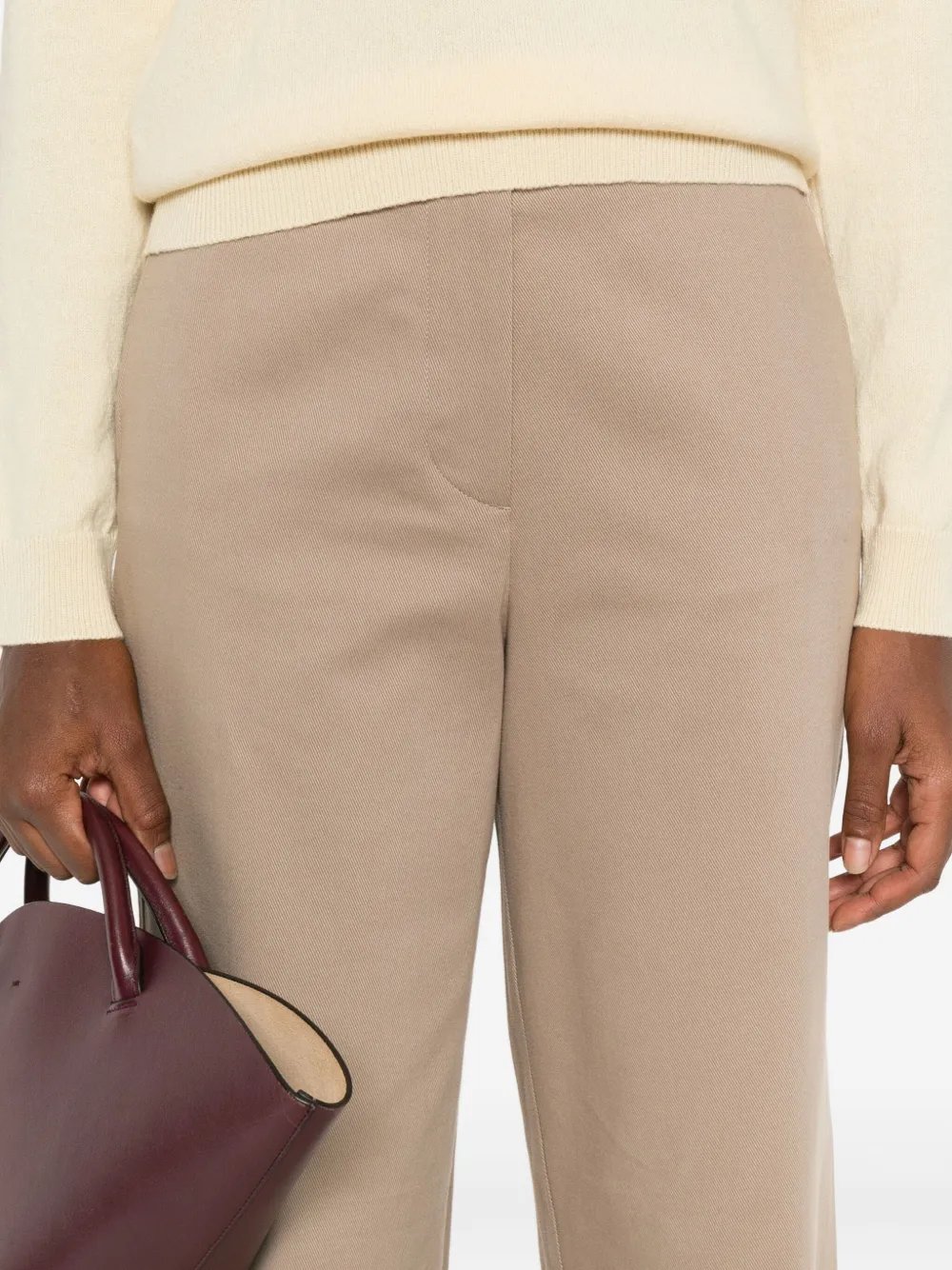 Marc O'Polo Broek met riemlussen Groen