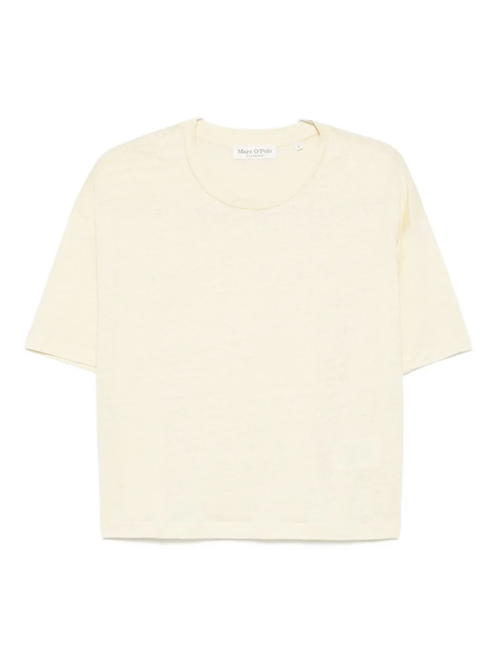 Marc O'polo Crew-neck Linen T-shirt In Multi