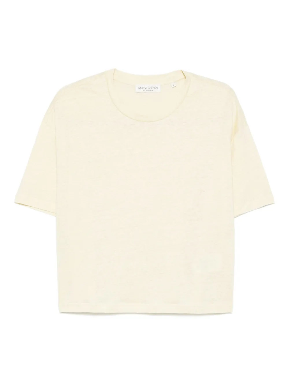 Marc O'Polo Linnen T-shirt met ronde hals Geel