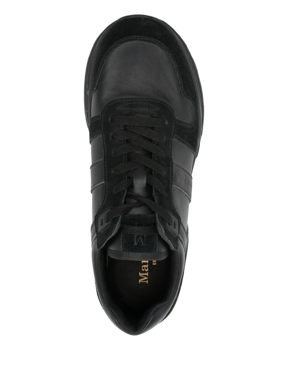 Marc O'Polo Sneakers met suède vlak Zwart