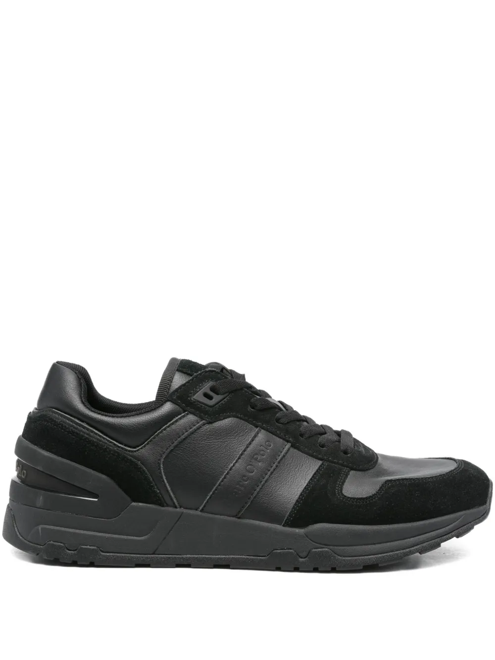 Marc O'Polo Sneakers met suède vlak Zwart