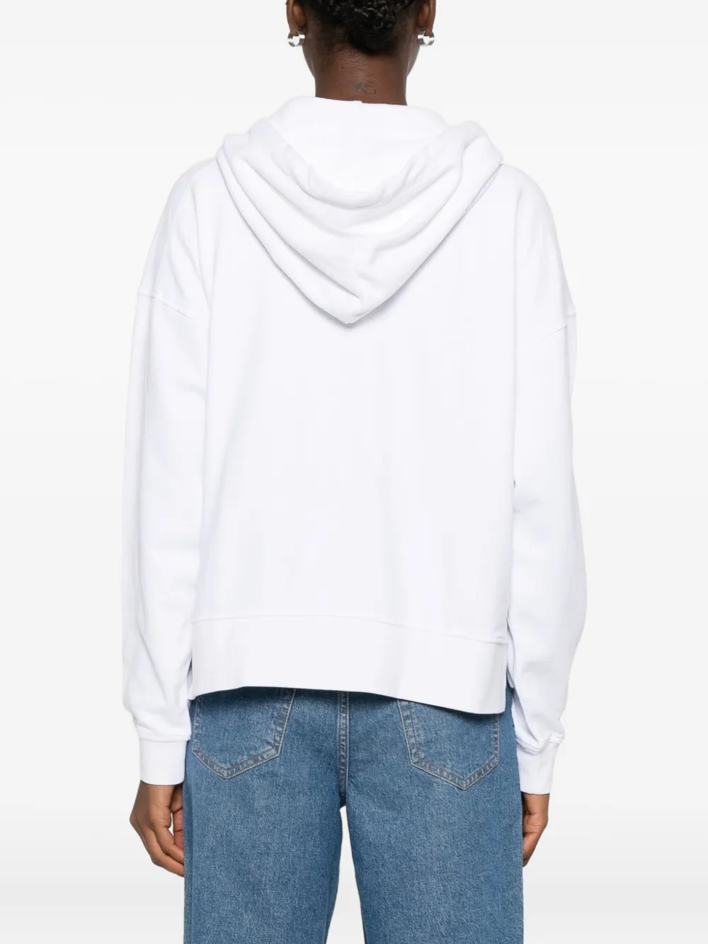Marc O'polo Zip-up Hoodie In White