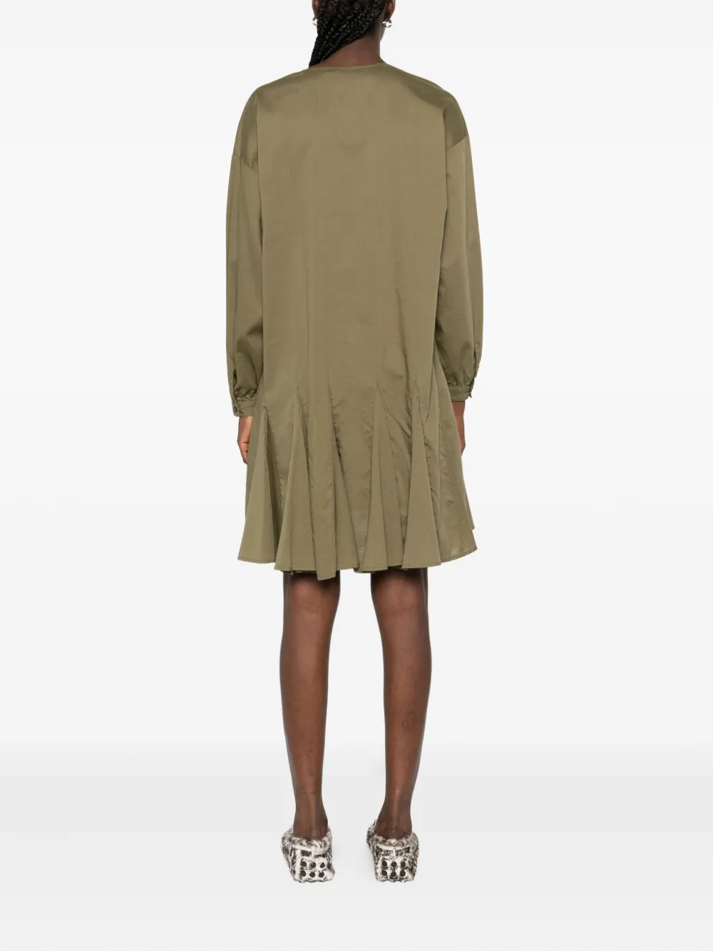 Marc O'Polo Midi-jurk met V-hals Groen
