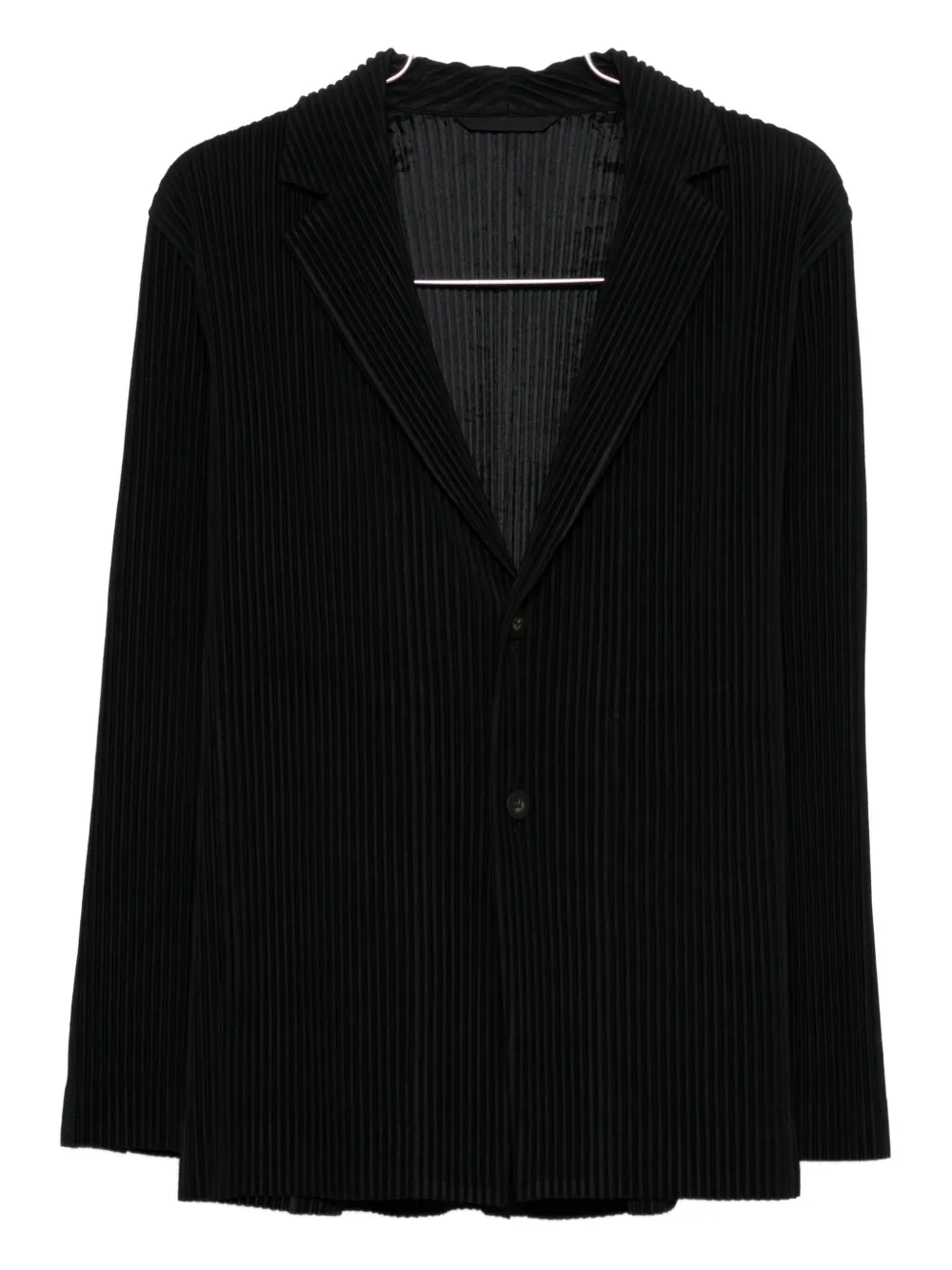 Homme Plissé Issey Miyake pleated button blazer - Nero