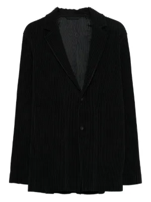 Homme Plissé Issey Miyake Basics ジャケット | ブラック | FARFETCH JP