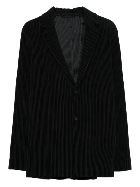 Homme Plissé Issey Miyake Blazer xadrez com abotoamento