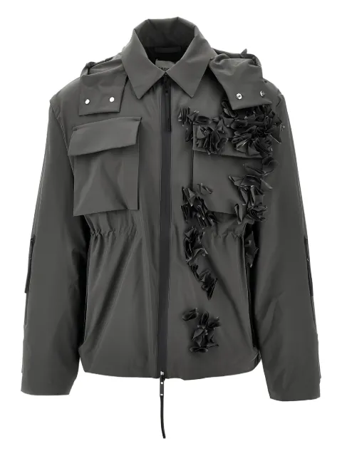 Coccinelle Federi floral-embellished field jacket