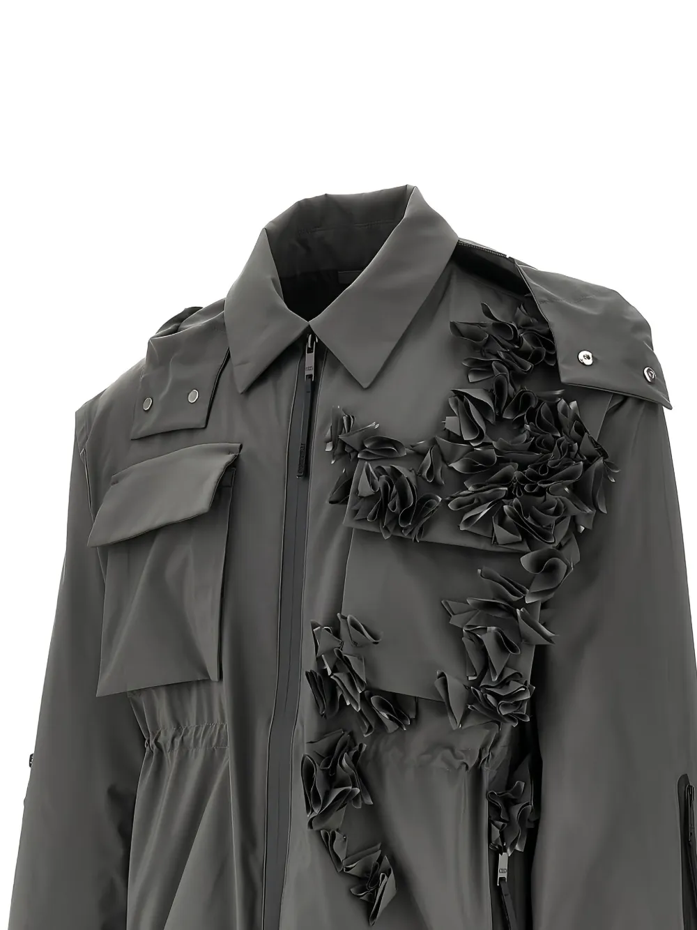 Coccinelle Federi floral-embellished field jacket | Military Jackets | Image 2