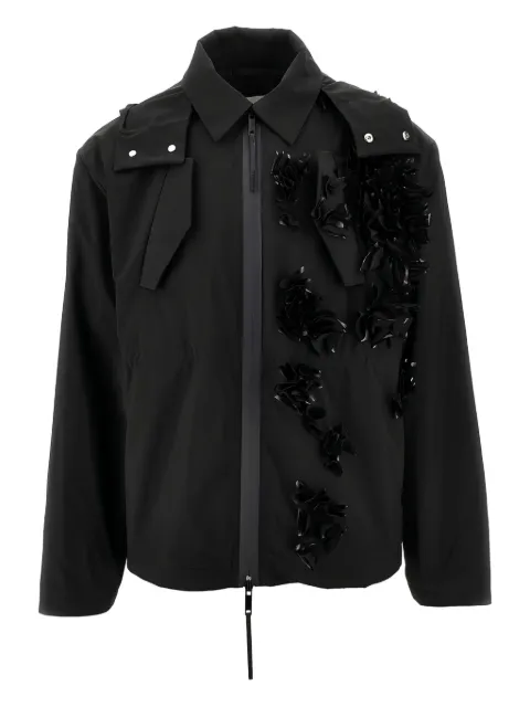 Coccinelle Vitto floral-embellished parka coat
