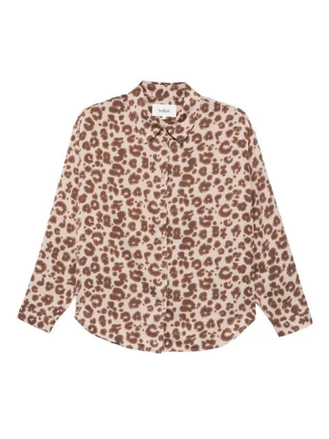 Ba&Sh leopard print button-fastening shirt