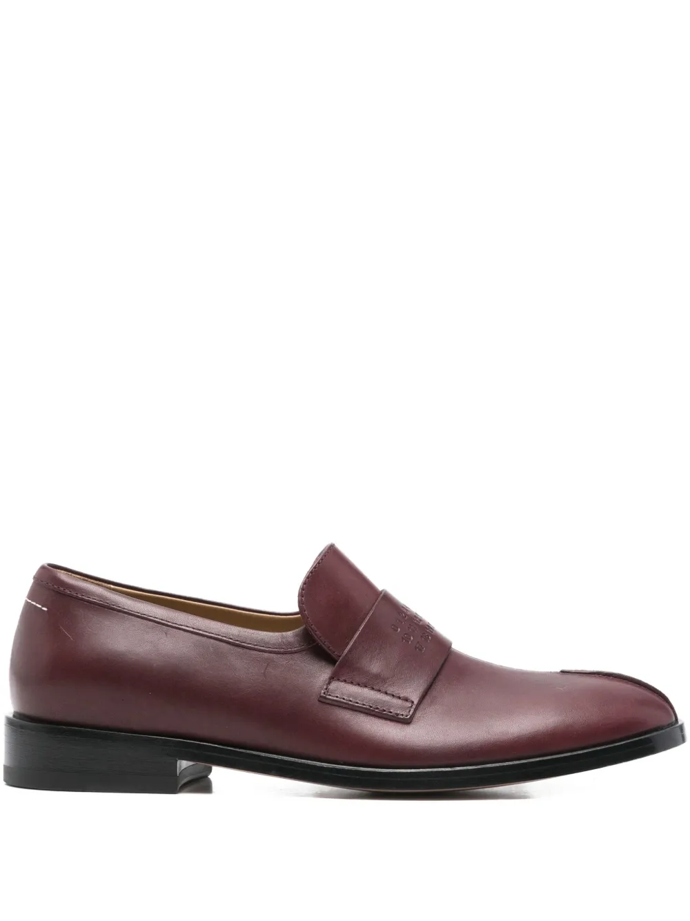MM6 Maison Margiela leather loafers - レッド MM6 Maison Margiela leather loafers - レッド
