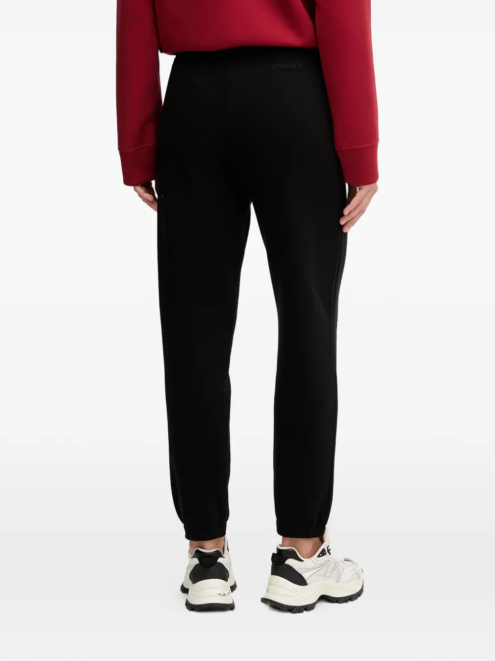 Patrizia Pepe Logo-patch Track Pants In Black
