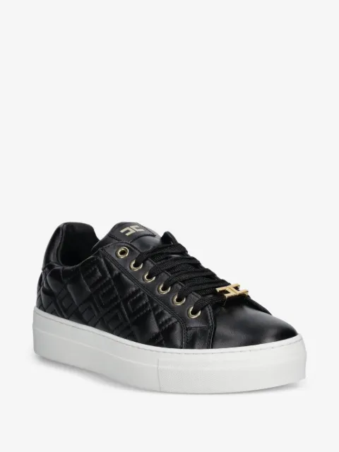 Elisabetta Franchi Kids quilted logo-detail sneakers