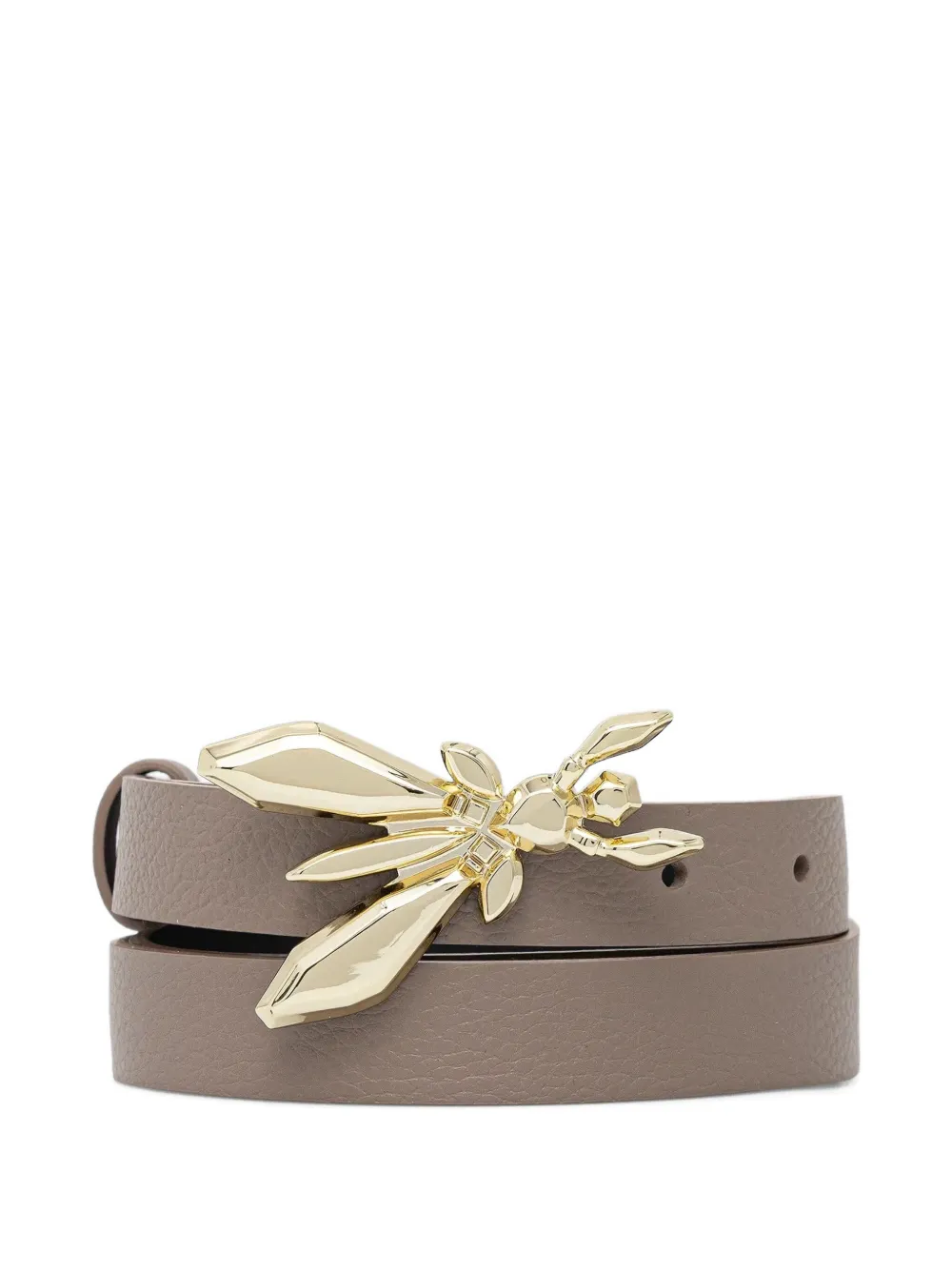Patrizia Pepe Fly Buckle Belt In Neutral