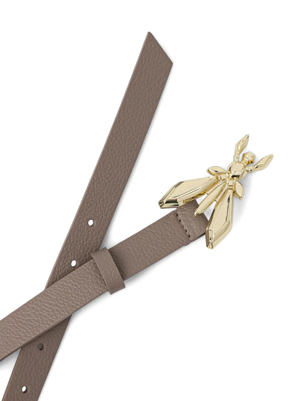 Patrizia Pepe Fly Buckle Belt In Neutral