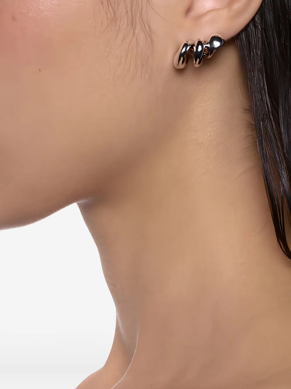 Maria Black coil crawler earring - Zilver