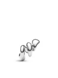 Maria Black Coil Crawler earring - Silver