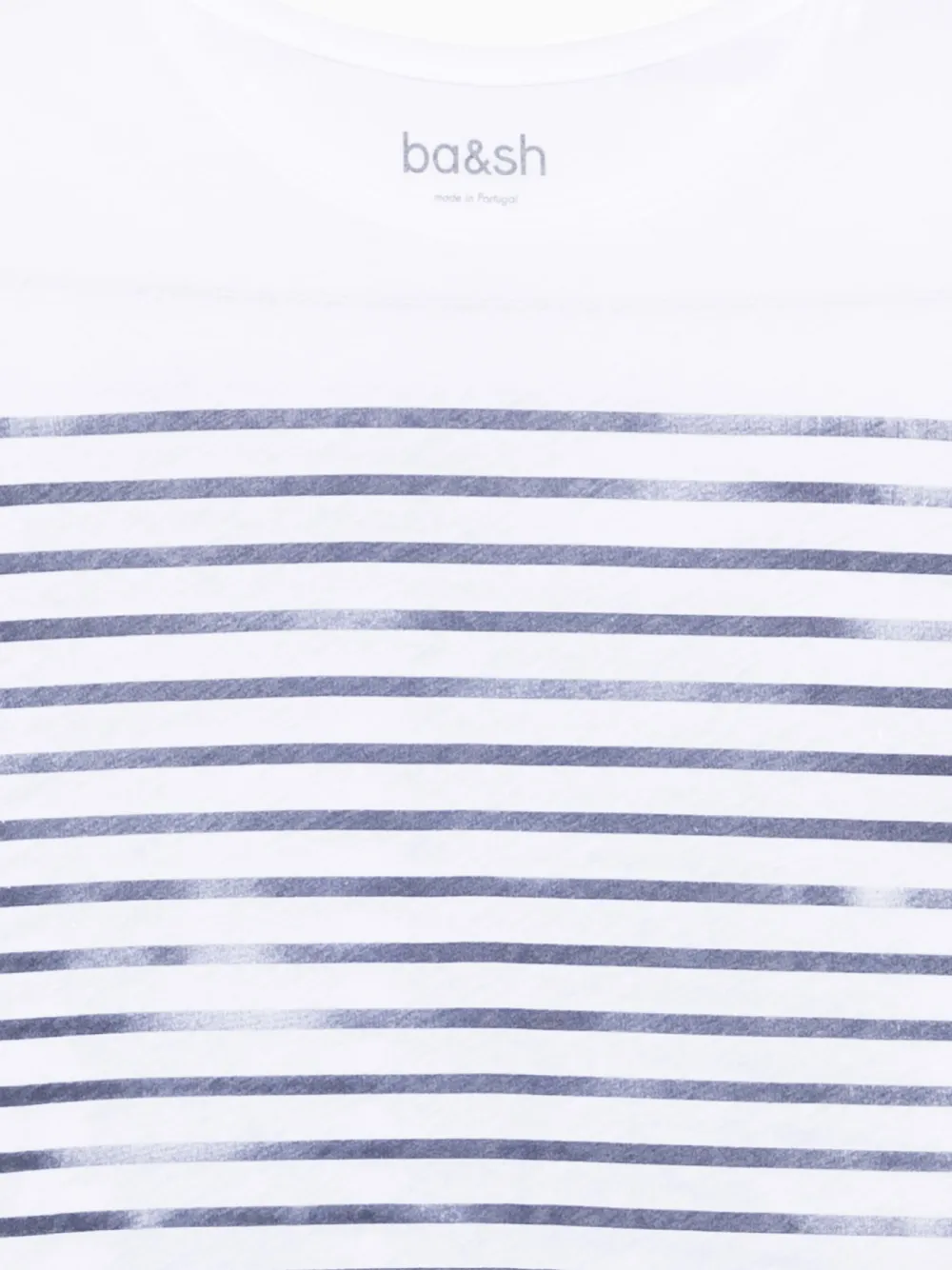 Ba&Sh Gestreepte boxy top Wit