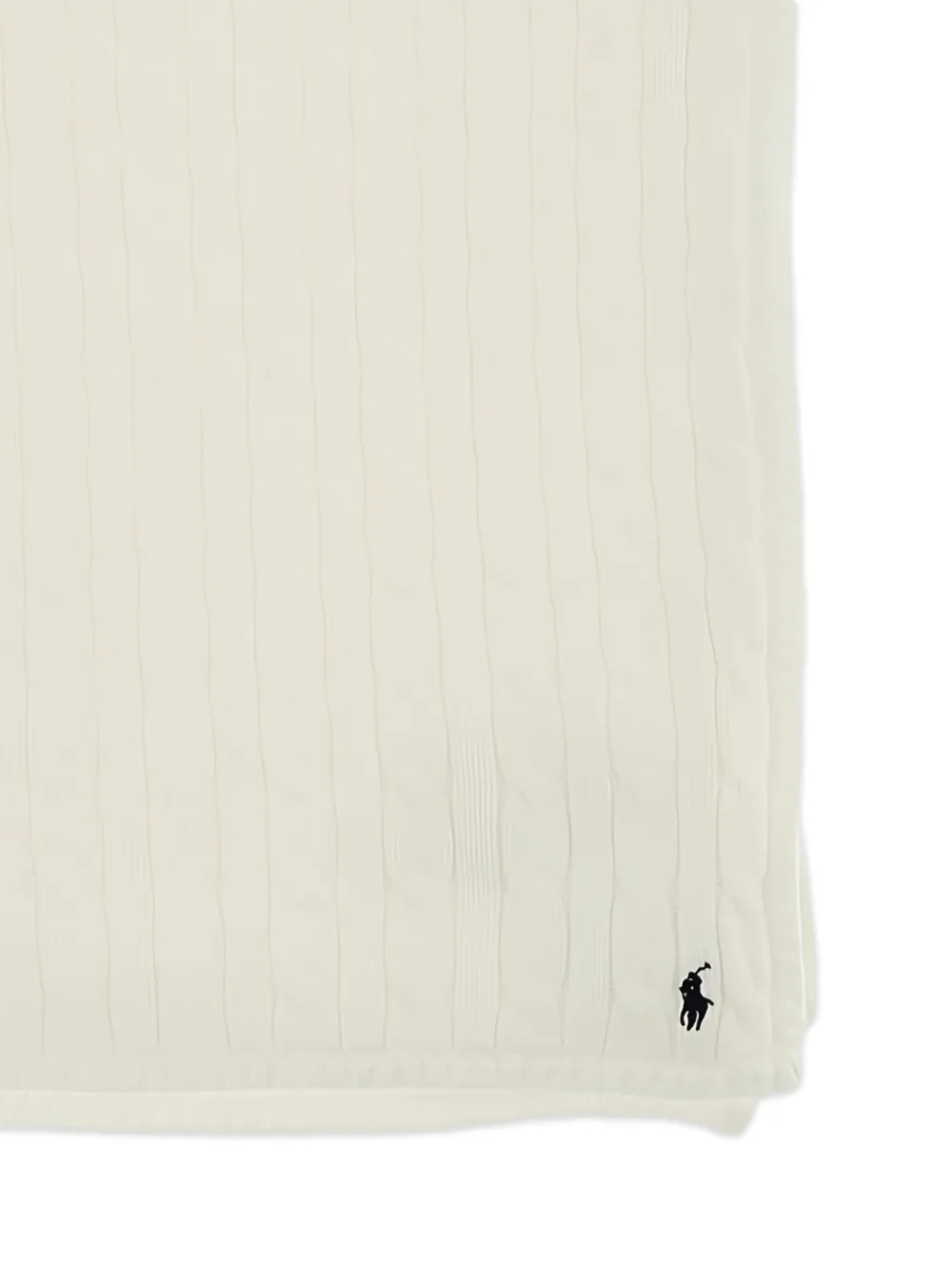 POLO RALPH LAUREN KIDS cable-knit cotton blanket | Image 2