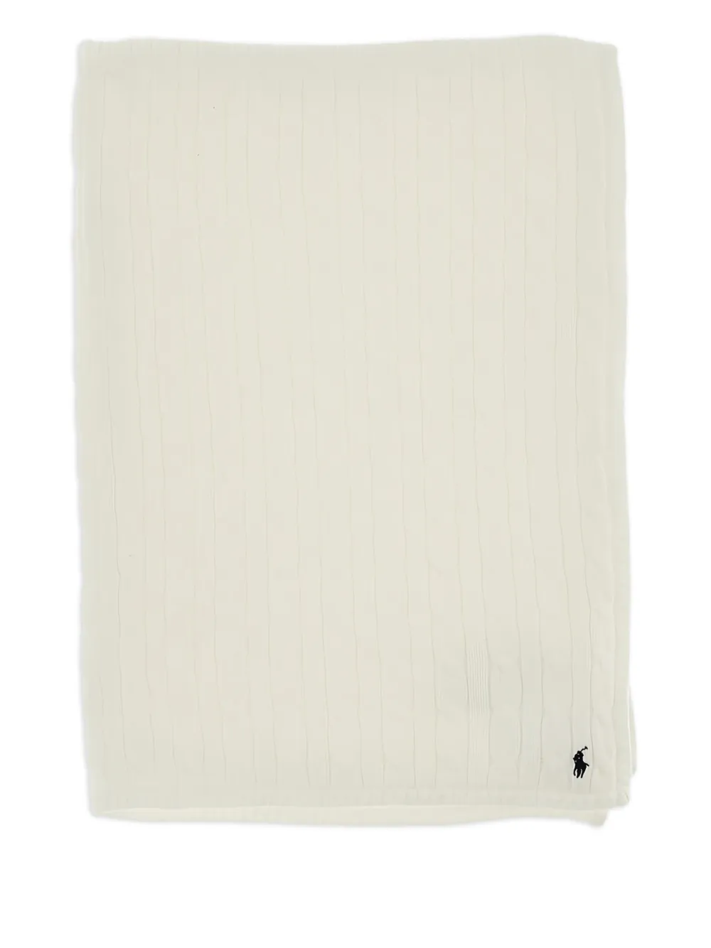 POLO RALPH LAUREN KIDS cable-knit cotton blanket | Neutrals | Image 1
