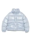 Moncler Enfant quilted shiny jacket - Blue
