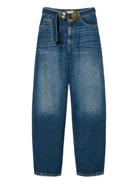 TWINSET belted buckle-fastening jeans