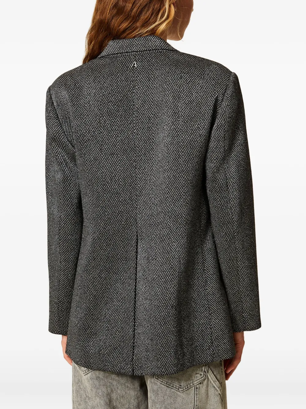 TWINSET Blazer met dubbele rij knopen Grijs