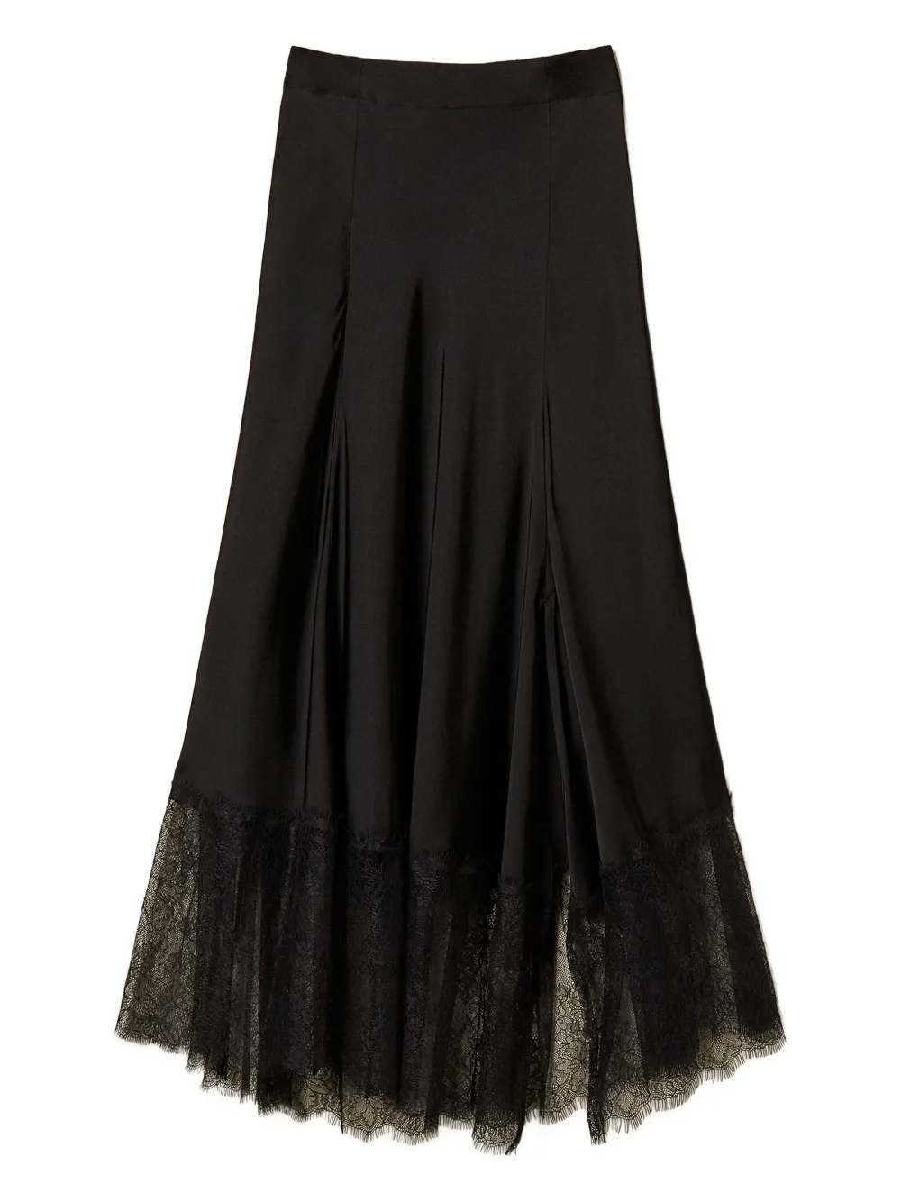 TWINSET Maxi-rok met kanten afwerking Zwart