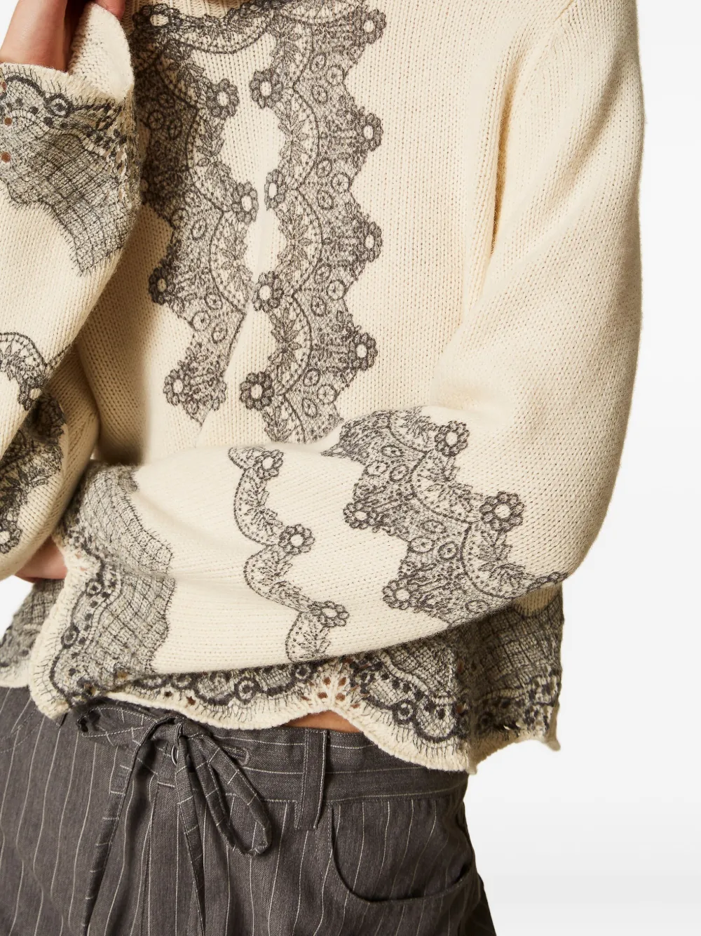 TWINSET Gebreide top Beige