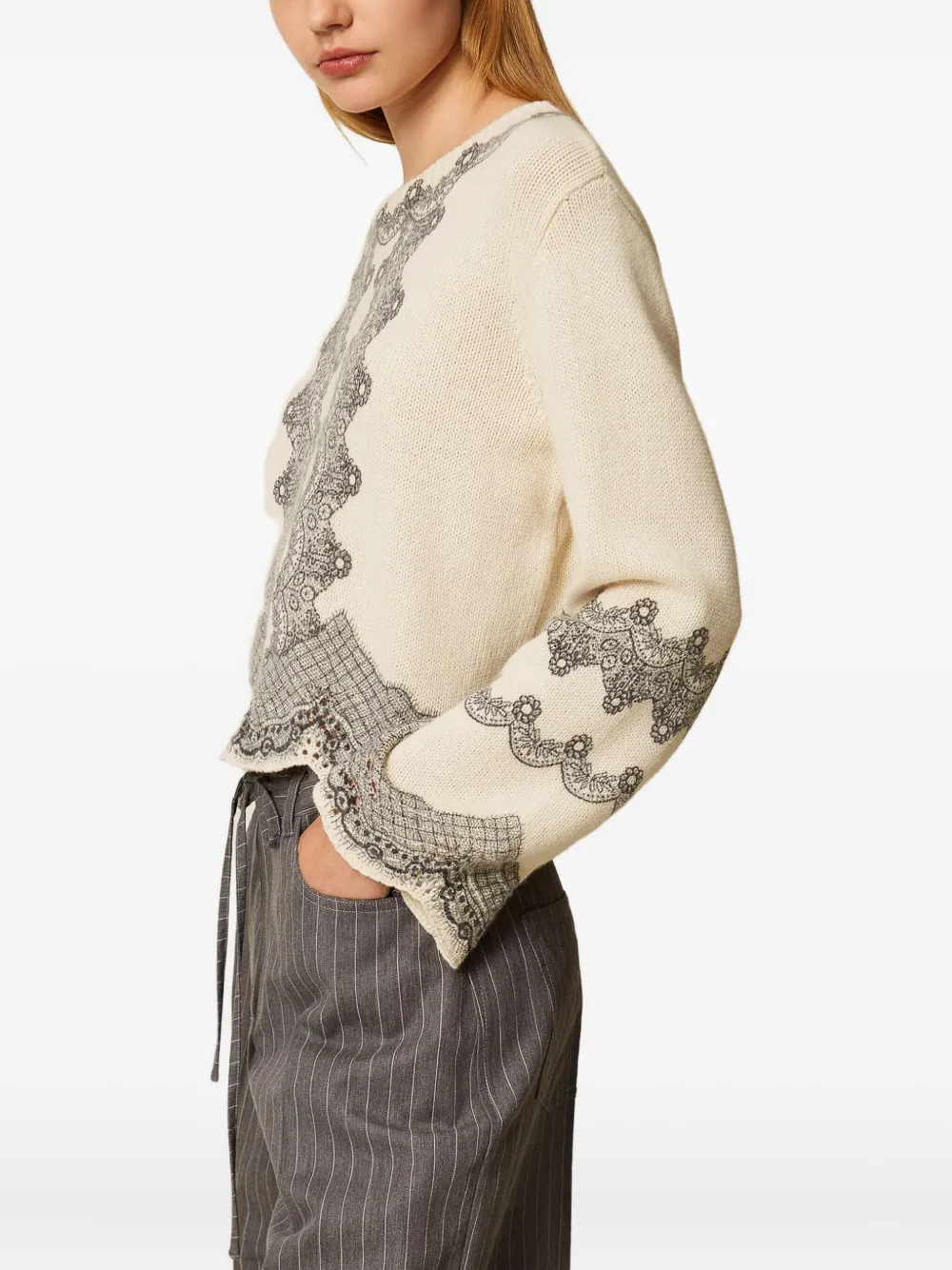 TWINSET Gebreide top Beige