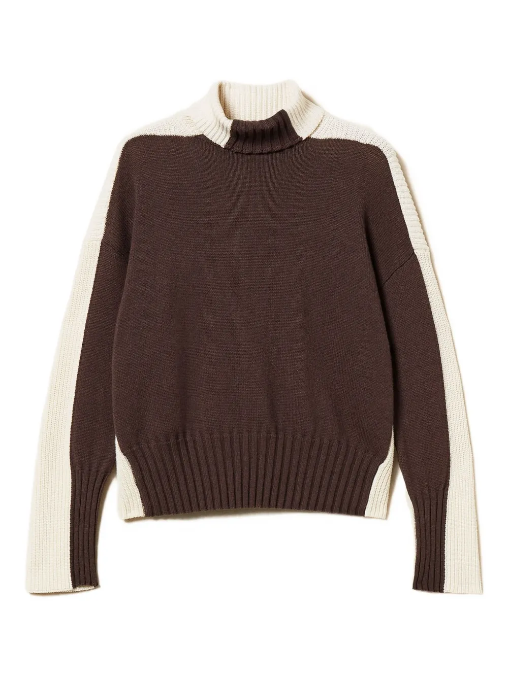 TWINSET Maglione a collo alto - Marrone