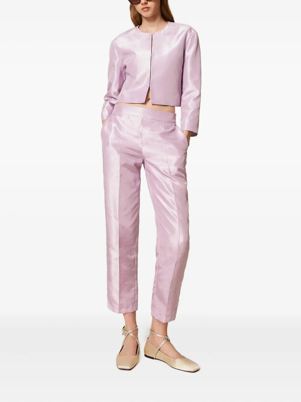 TWINSET shantung cropped jacket | Cropped Jackets | Image 2