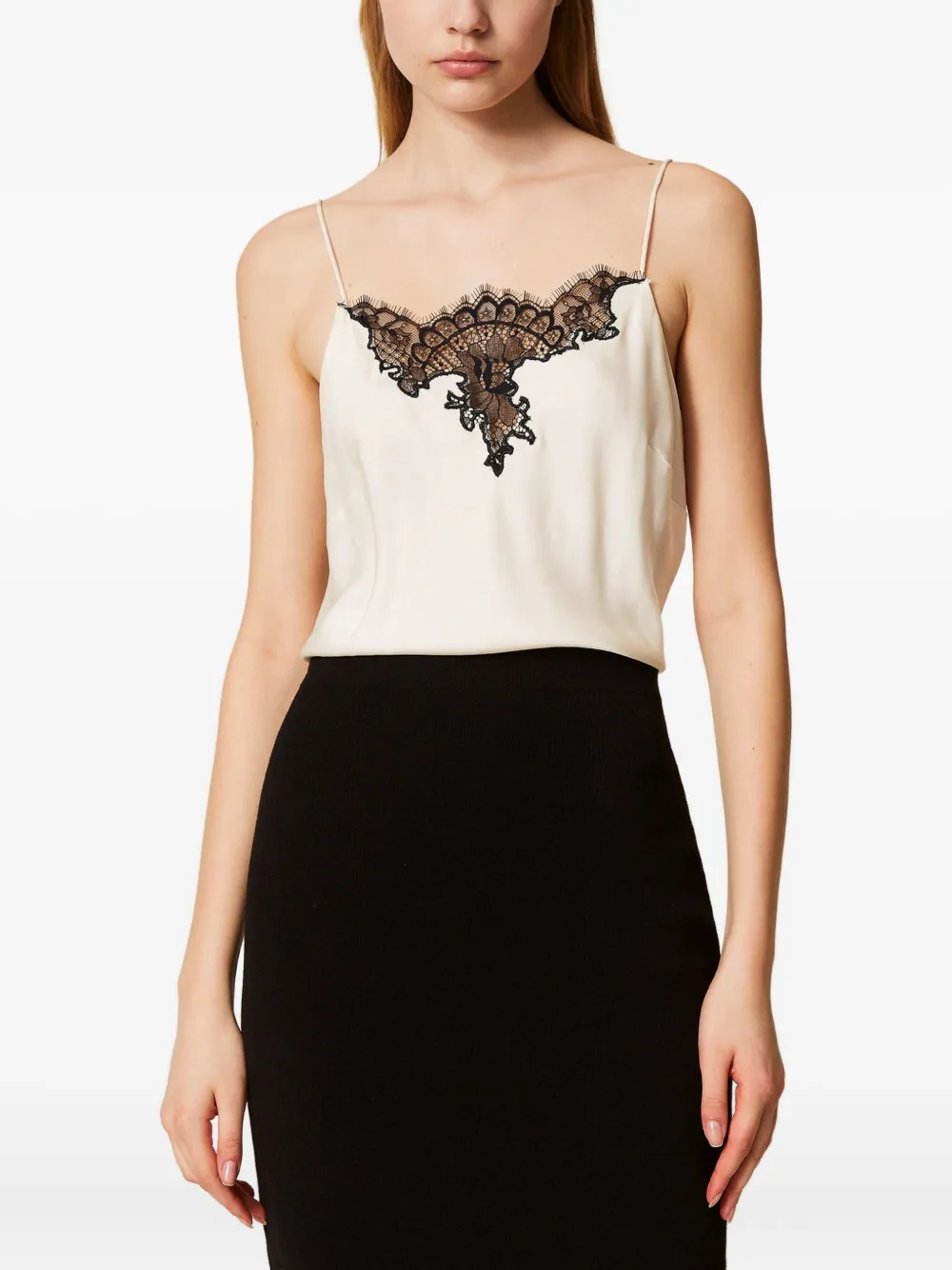 TWINSET Hemd met kant Wit