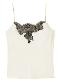 TWINSET lace-trimmed camisole - White