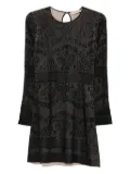 TWINSET open-work knit mini dress - Black