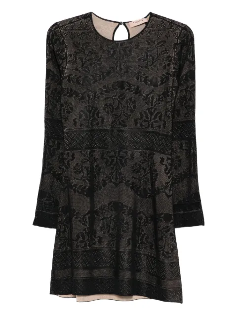 TWINSET open-work knit mini dress